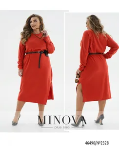 Платье 2328-морковный Minova