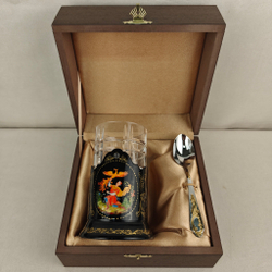 Чайный набор "Иван-царевич и Жар-птица" (Ручная роспись Палех)