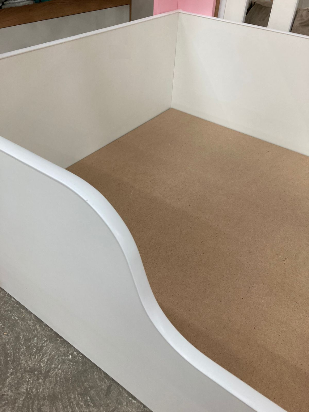 Кровать Теремок Бэби белый/розовый 800*1600