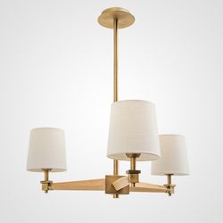 Люстра На Штанге Jorgenson D70 White/Dark Wood By Imperiumloft