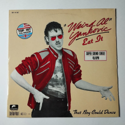 Винтажная виниловая пластинка LP Weird Al Yankovic Странный Эл Янкович Eat It (Germany 1984) 45 RPM Maxi Single