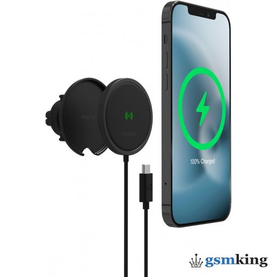 Mophie Snap Plus Wireless Vent Mount with MagSafe Black 401307636