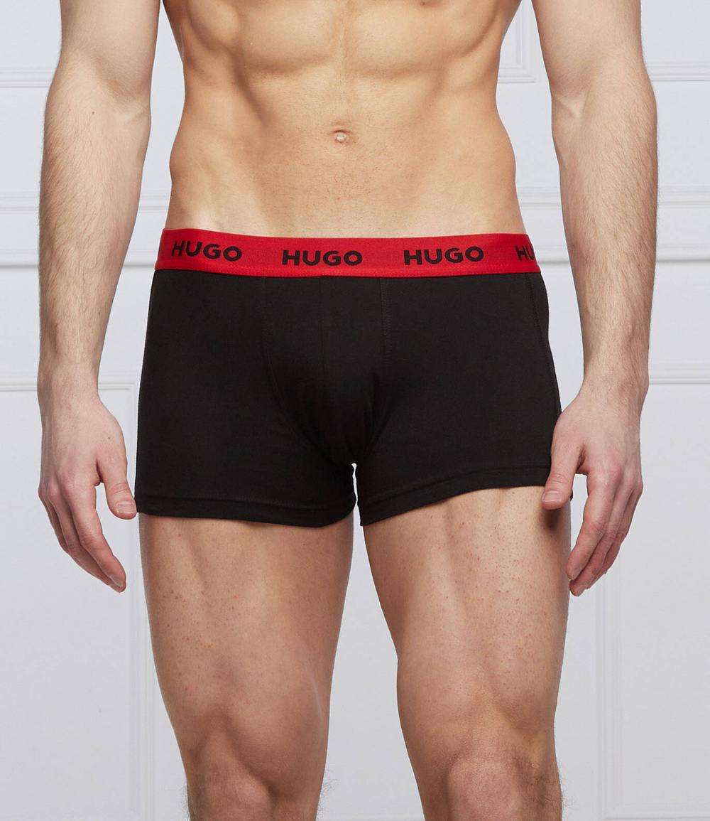 трусики-боксеры 3-pack Hugo Bodywear - черный(50469766)