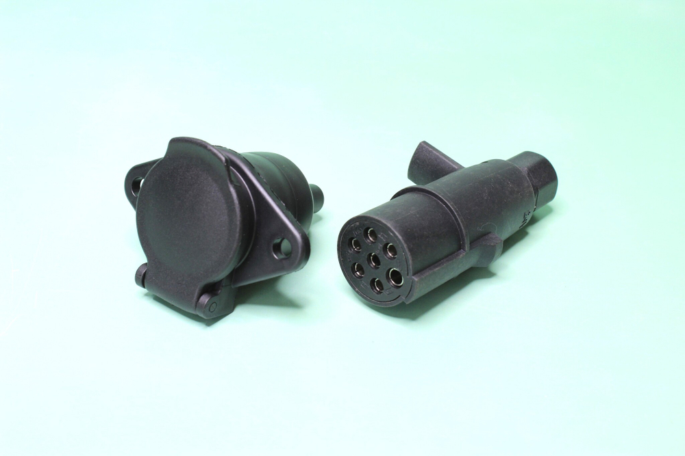 Разъём вилка+розетка 7конт. 24В пластик