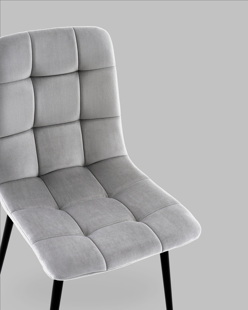 Стул Одди NEW велюр светло-серый