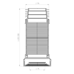 Слив для унитаза гофр. 230/560 армированный AGT500-АК САНДЕСАНТ