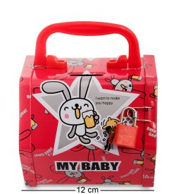 GAEM Art BX- 30/3 Металлическая копилка «Сундучок»