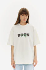 Футболка BORN TO FLY | Cливочно-шоколадный
