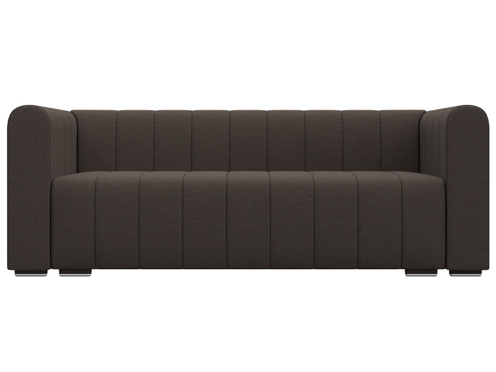Диван прямой Лига-073 РОГОЖКА Амур 05 коричневый