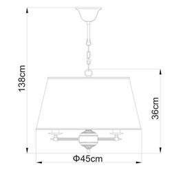 Люстра подвесная Arte Lamp A3579SP-3AB