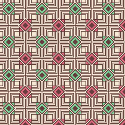Этнический орнамент, ромбы и линии