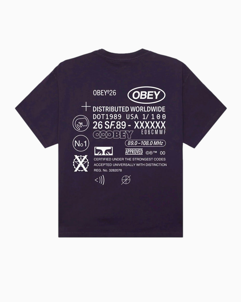 Футболка Obey Pigment Purple Velvet