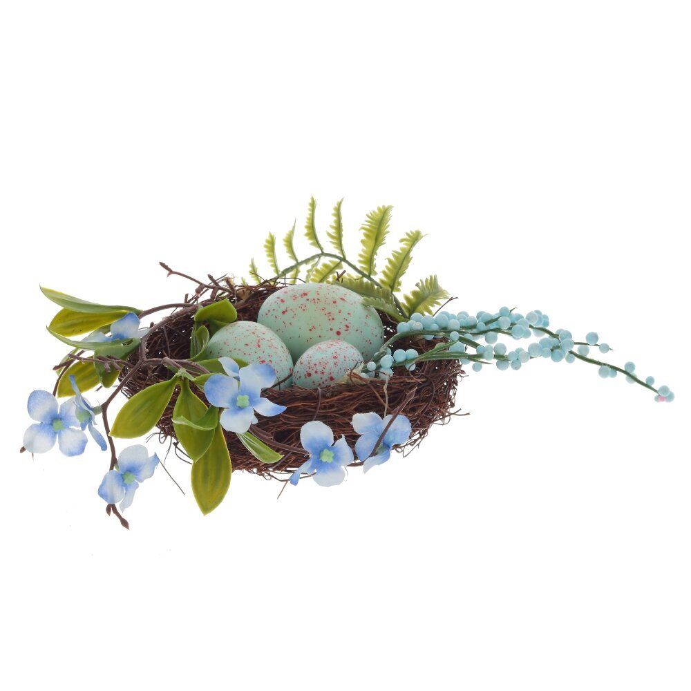 GAEM Изделие декоративное "Гнездо пасхальное", L16 W16 H6 см, 3в.