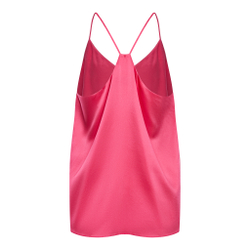 Топ шелковый на подкладке Mollen малиновый