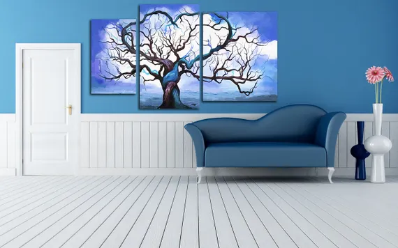 Модульная картина "Древо любви"