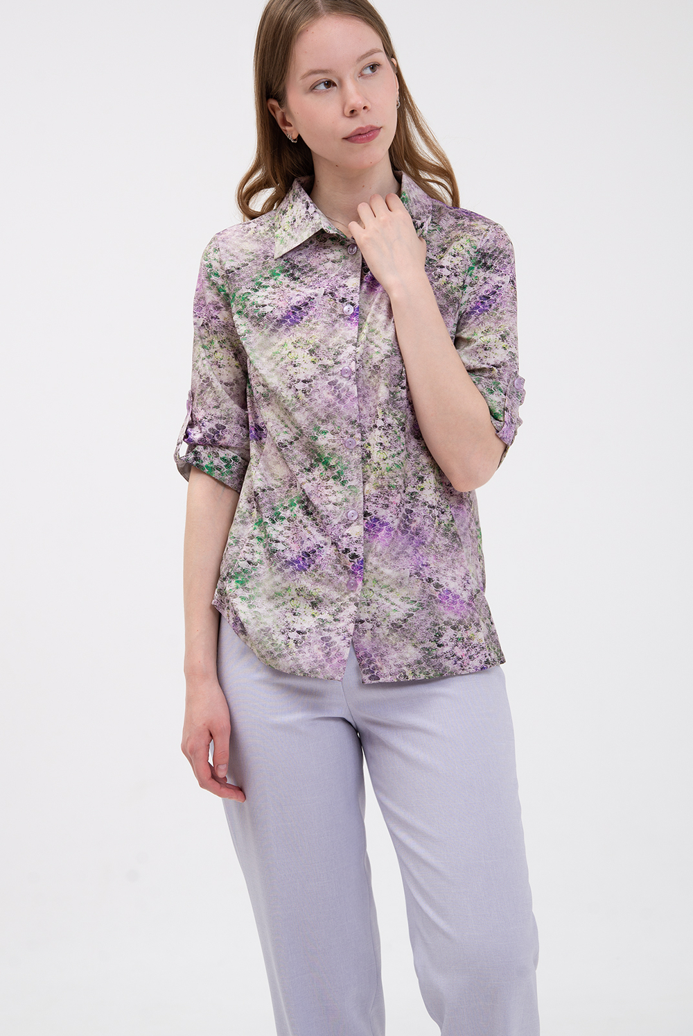 Блузка женская 2330ЮП, Принт #176Пра092330ЮП