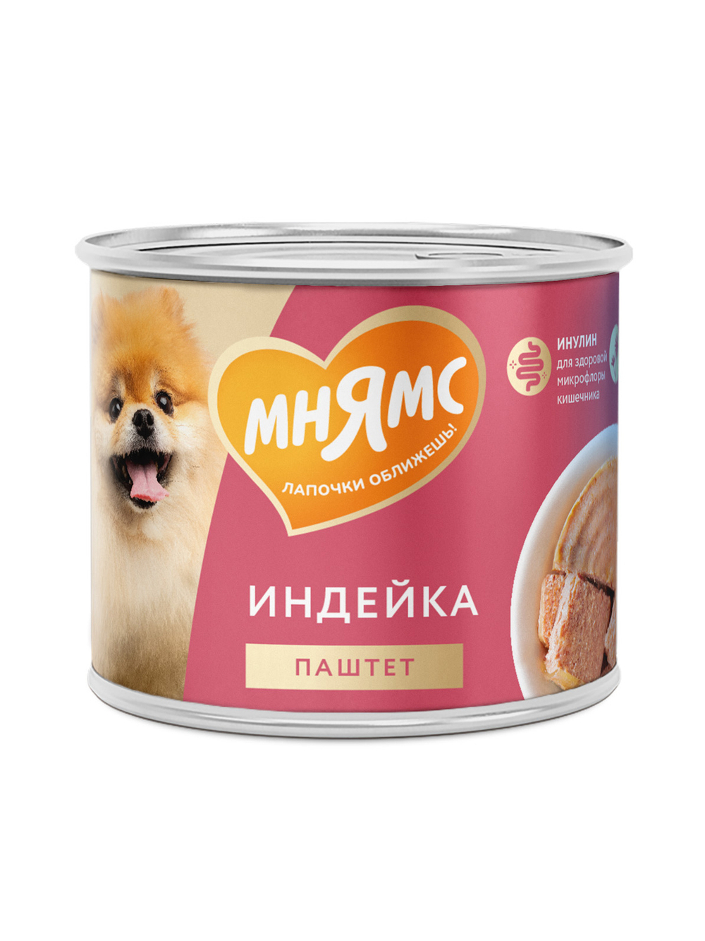 Влажный корм Мнямс Паштет из индейки для собак всех пород «КОМФОРТНОЕ ПИЩЕВАРЕНИЕ» 200 г