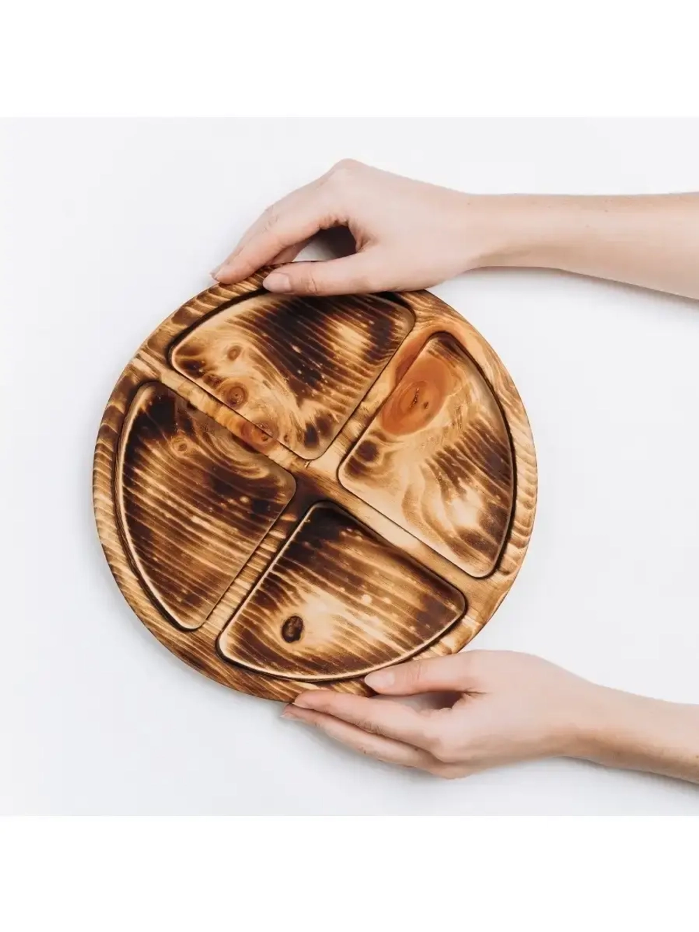 Менажница из кедра для подачи блюд