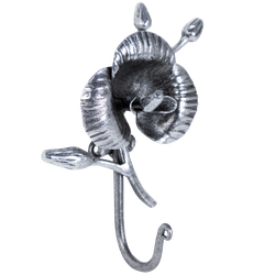 Настенный крючок Орхидея Джолли Айс Античное серебро