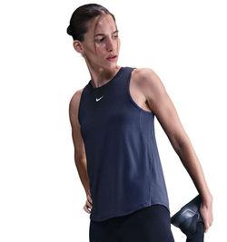 Женский топ теннисный Nike Dri-FIT Nike One Classic - midnight navy/white