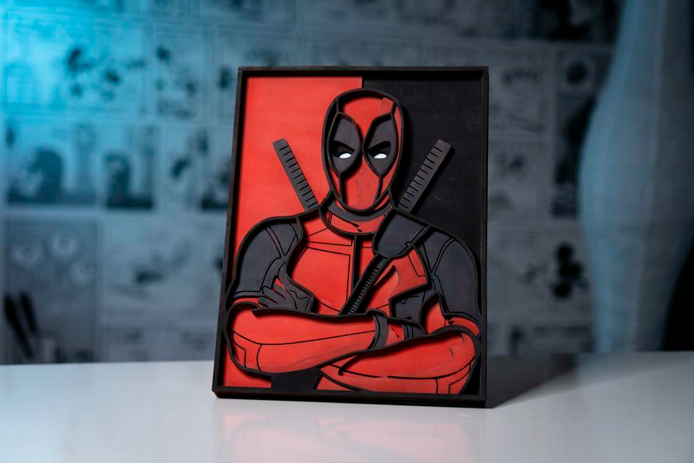 Дэдпул от SamCraft - сборные объемные картины из дерева своими руками, покрась, собери и склей