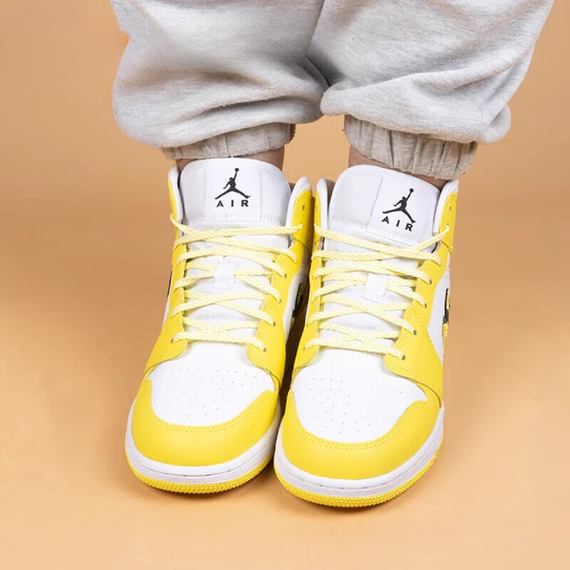 Иордания Air Jordan 1 Детские баскетбольные кроссовки МИД Топ Юнисекс