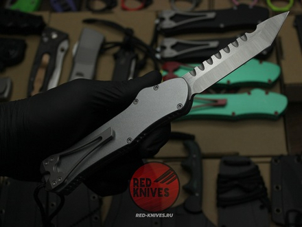 Нож Heretic Hydra V4 Single Edge T/E Tanto SilverGray - светлая рукоять, светлый клинок