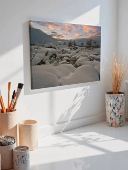 Картина на стену 40 X 50 Сугробы
