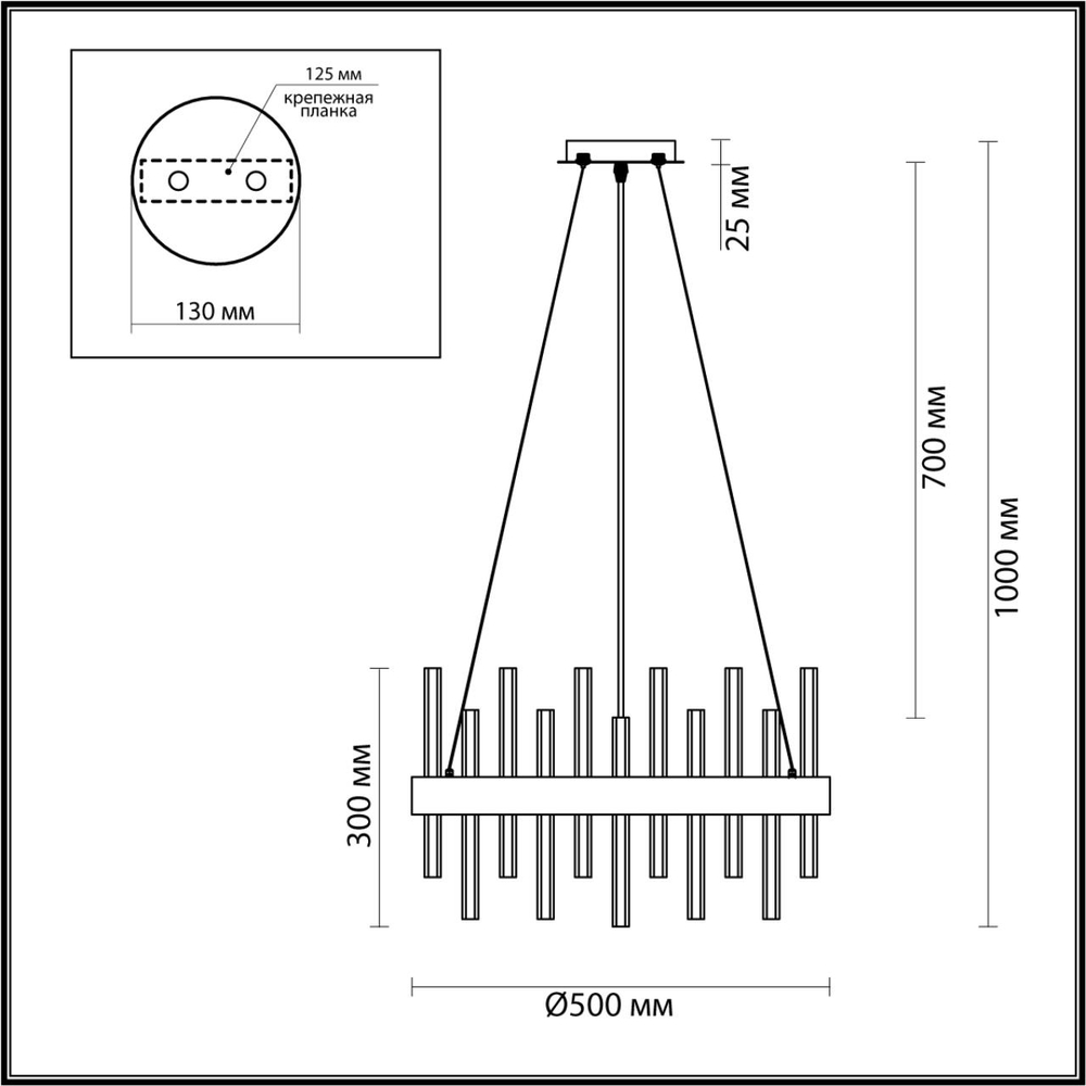 5272/5 LN Люстра E14 5*40Вт 220В IP20 MODERNI