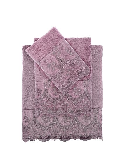 Набор полотенец Regina 2 предмета фиолетовый TIVOLYO HOME Турция