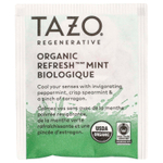 TAZO, Regenerative, травяной чай, органическая освежающая мята, без кофеина, 16 чайных пакетиков, 19 г (0,67 унции)