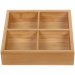 Подставка для чайных пакетиков «SHEF» 4 секции 20,5*20,5*5см