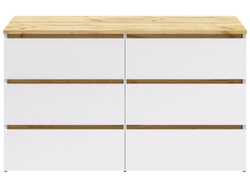 Комод-30  Белый/Кр.золотой