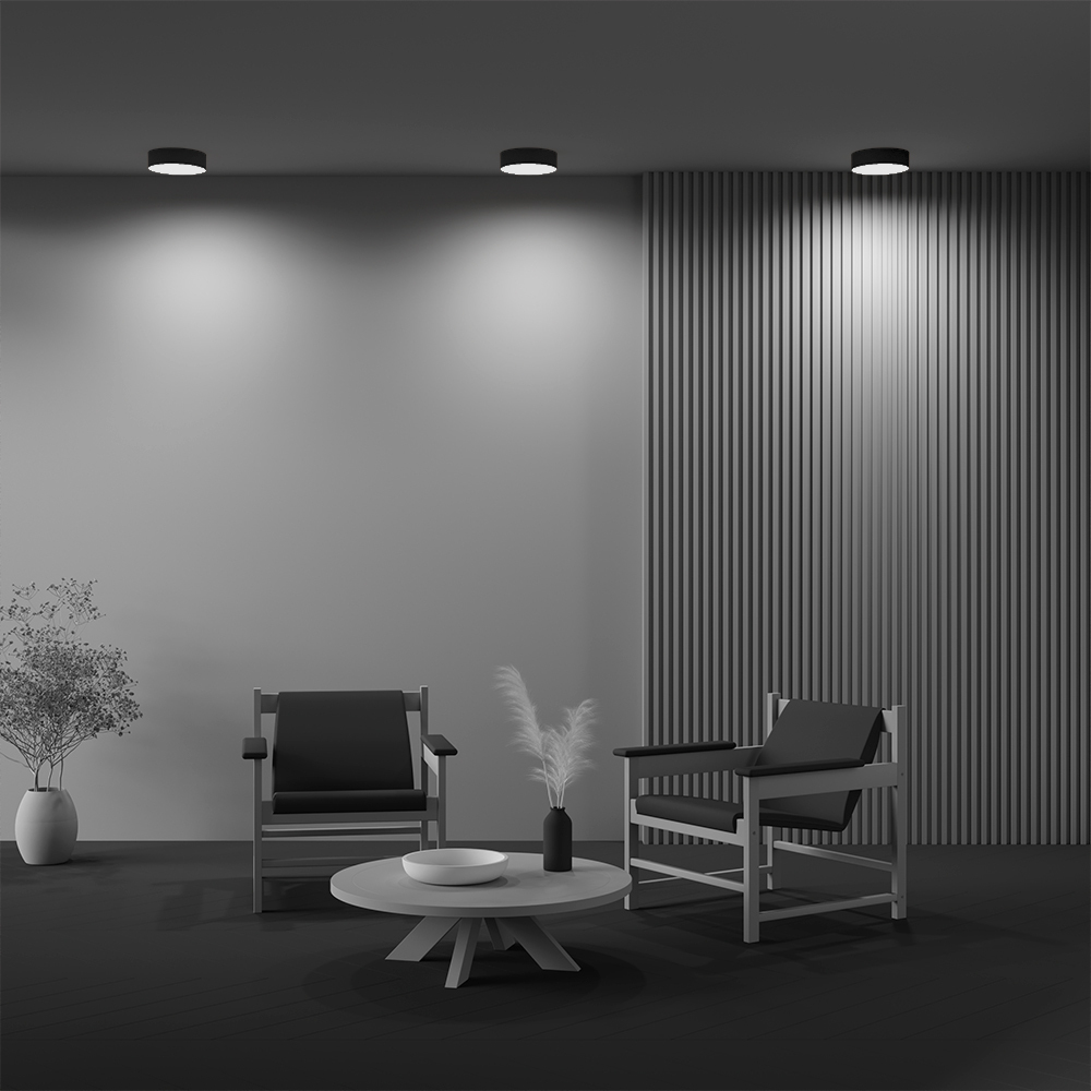 Потолочный светодиодный светильник Maytoni Zon C032CL-24W4K-RD-B