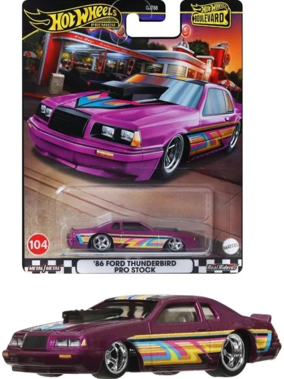 Машинка Хот Вилс Премиум 86 Ford Thunderbird GJT68 HRT72
