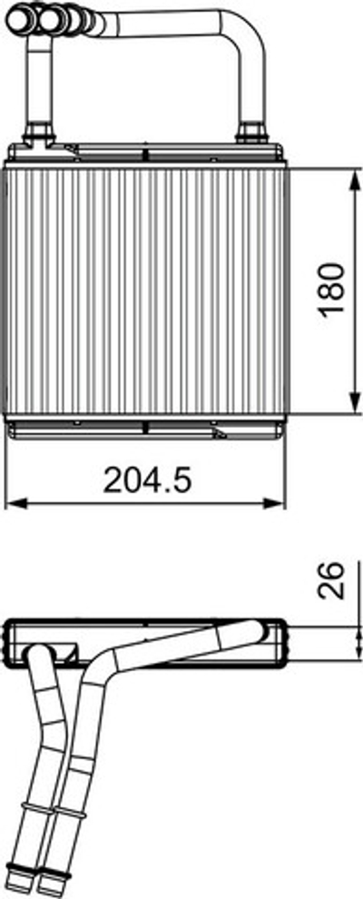 VALEO - 811526-VAL - Heat Exchanger, interior heating
