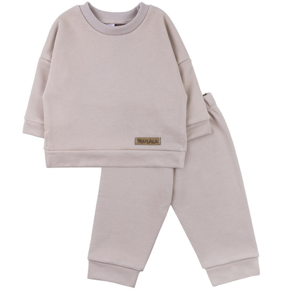 Костюм для девочек футер 3х нитка петля 8438300101 р.86 (Юлла)