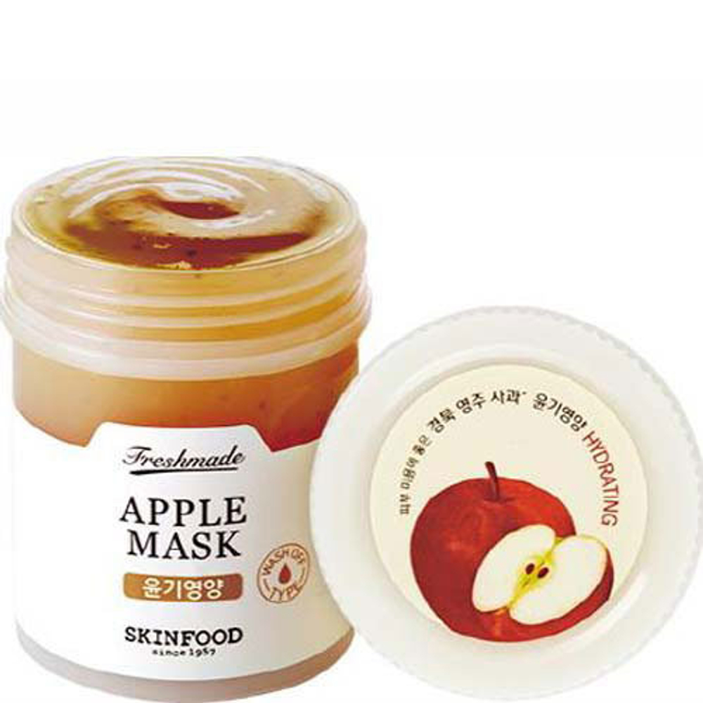 Skinfood Freshmade Apple Mask питательная и омолаживающая яблочная маска для лица