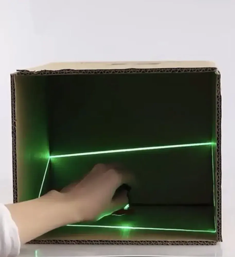 Лазерный модуль (ЧЕРНЫЙ) излучатель для лазерного уровня, нивелира. Зеленый луч. Зеленый свет