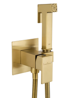 Смеситель с гигиеническим душем встраиваемый WONZON & WOGHAND, Брашированное золото (WW-88829903-BG)