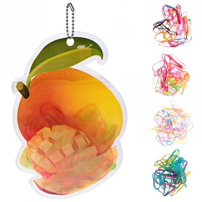 Резинки для волос силиконовые «Fructis - Манго», цвет микс