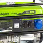 Генератор бензиновый БС-8000, 6,6 кВт, 230В, четырехтактный, 25 л, ручной стартер Сибртех