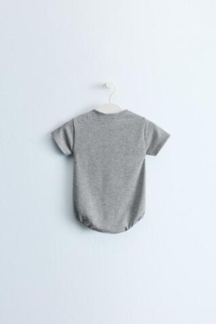 ZARA TIMELESS — БОДИ С ТЕКСТОВЫМ ПРИНТОМ, СЕРЫЙ