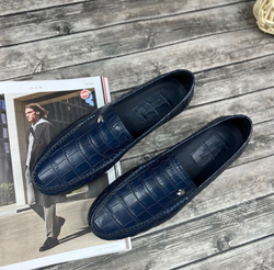 Мокасины из кожи крокодила Stefano Ricci