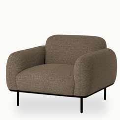 Кресло Blocco, серо-коричневое