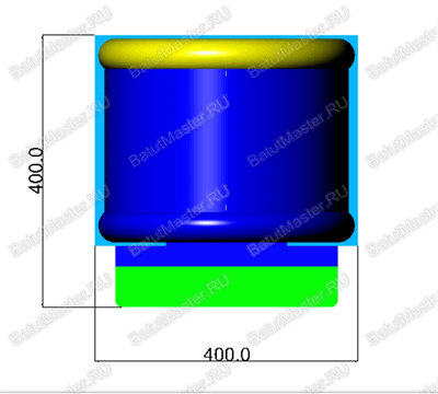 Коммерческий надувной батут "Синее море" с крышей