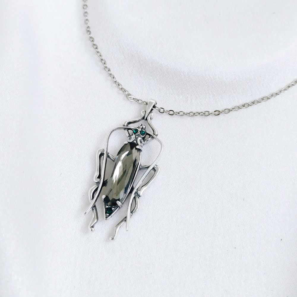 "Торвальд Aurora" подвеска в серебряном покрытии из коллекции "Модерн" от Jenavi с замком карабин