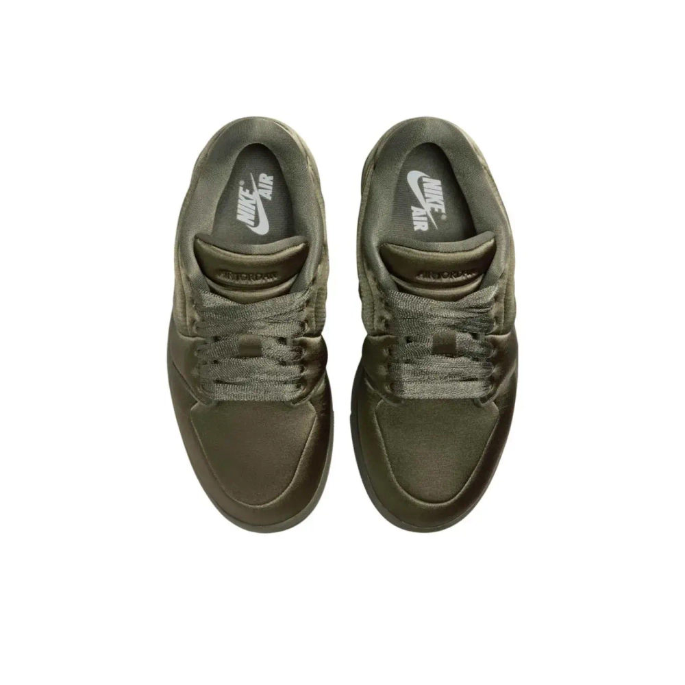 Женские кроссовки Air Jordan 1 Low Method of Make 'Satin Medium Olive' HF3969-201