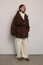 Тренч - парка шоколадная