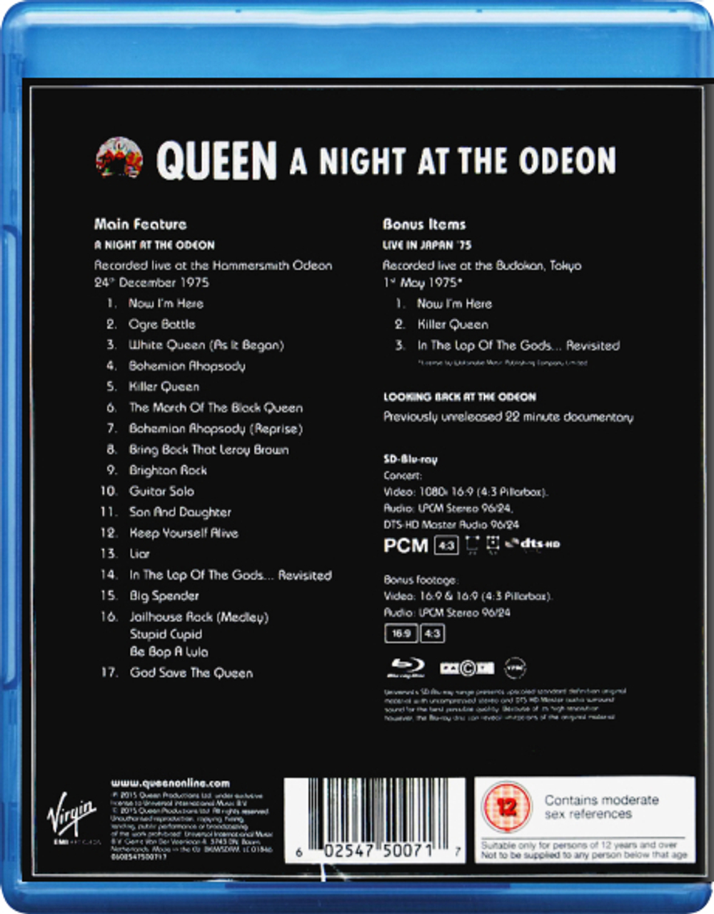 Queen / A Night At The Odeon (Blu-ray)